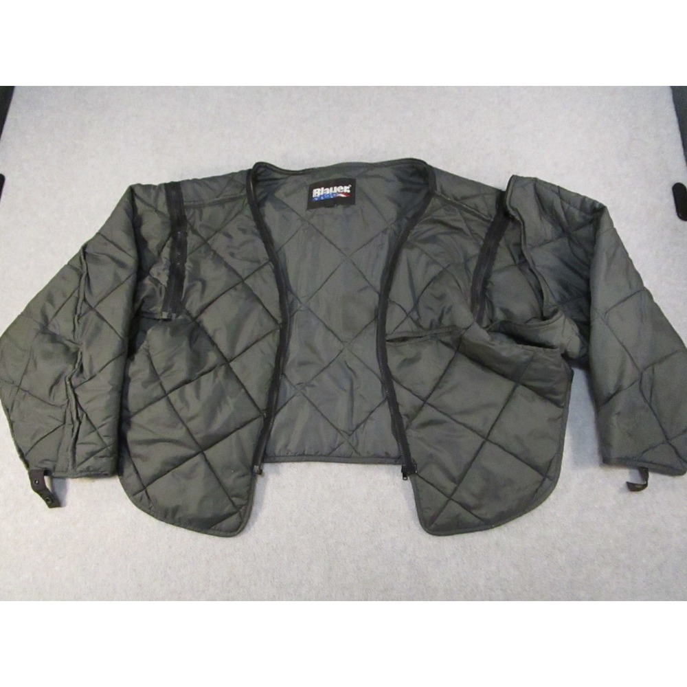 Blauer Quilted Jacket Liner Mens 2XL Gray Full Zip Police Tactical Insulated